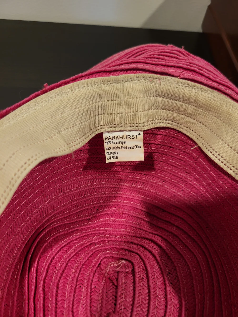 Parkhurst Pink Wide-Brim Floral Embroidered Sun Hat - Picture 2 of 3